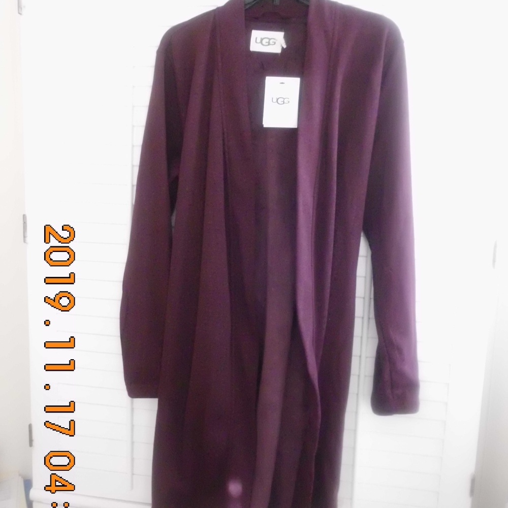 UGG WOMEN'S PLUSH PORT HEATHER ROBE SZ. LARGE